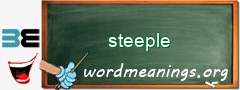 WordMeaning blackboard for steeple